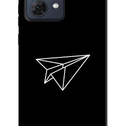 Paper Plane White Moto G54 5G Hard Case Back Cover by Casekaro