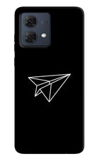 Paper Plane White Moto G54 5G Hard Case Back Cover by Casekaro