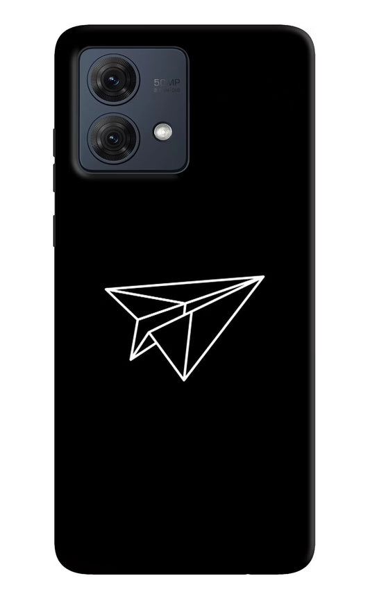 Paper Plane White Moto G54 5G Hard Case Back Cover by Casekaro
