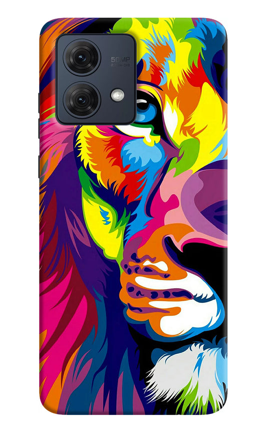 Lion Half Face Moto G54 5G Back Cover