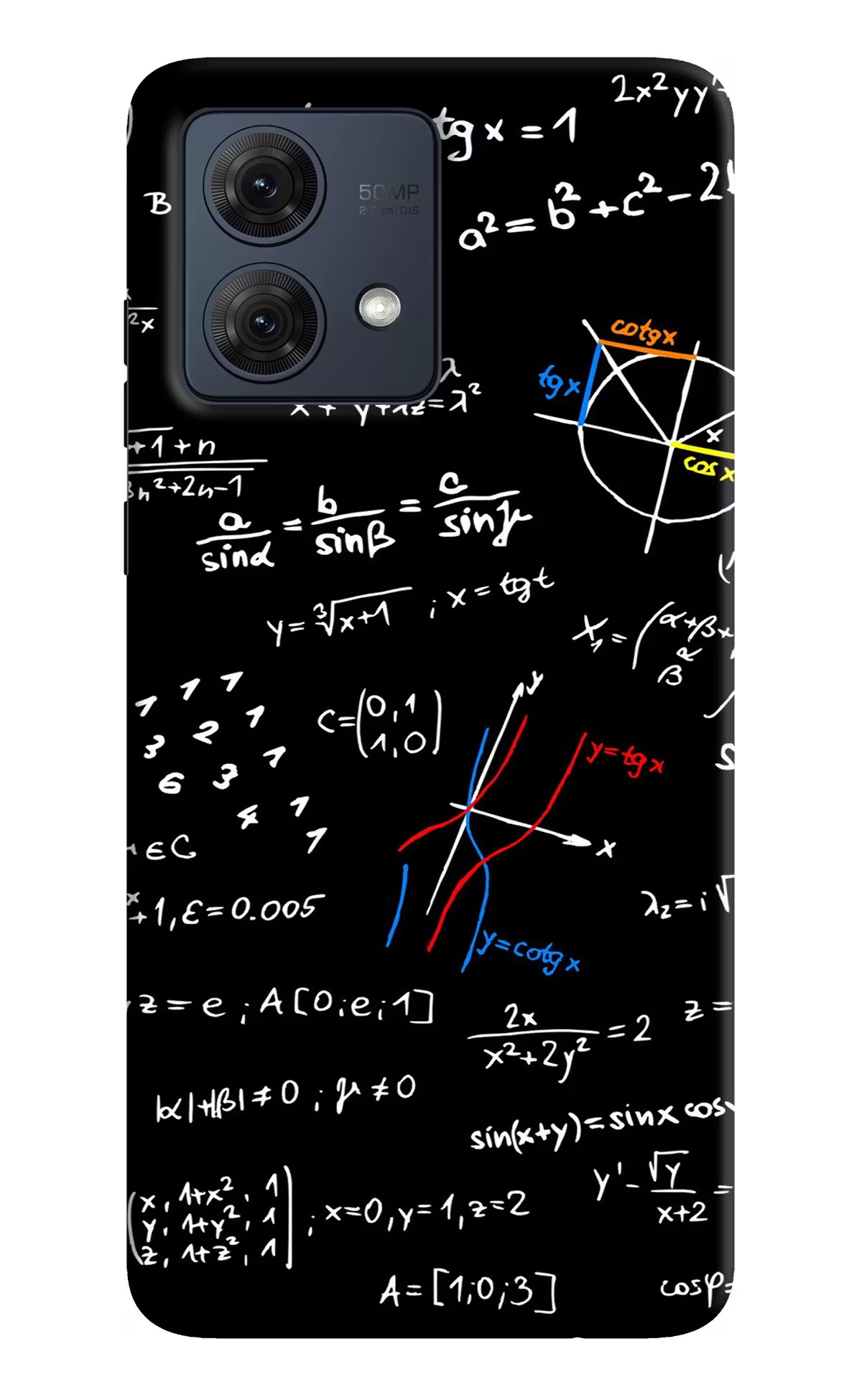 Mathematics Formula Moto G54 5G Hard Case Back Cover by Casekaro