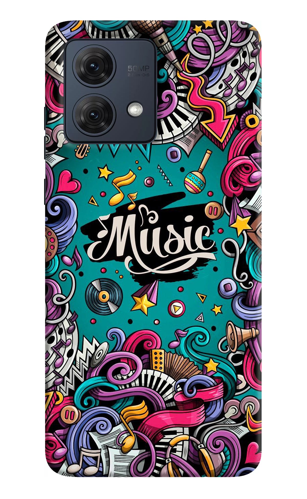 Music Graffiti Moto G54 5G Back Cover