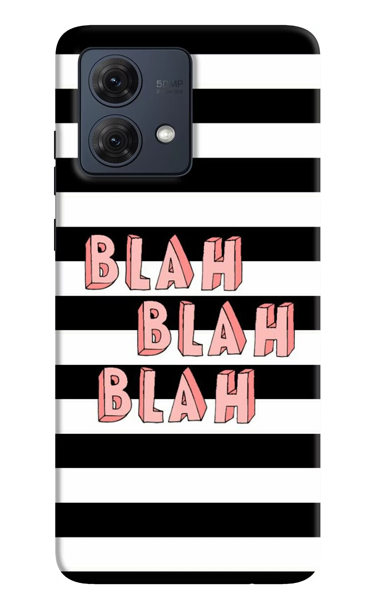 Blah Blah Blah Moto G54 5G Hard Case Back Cover by Casekaro