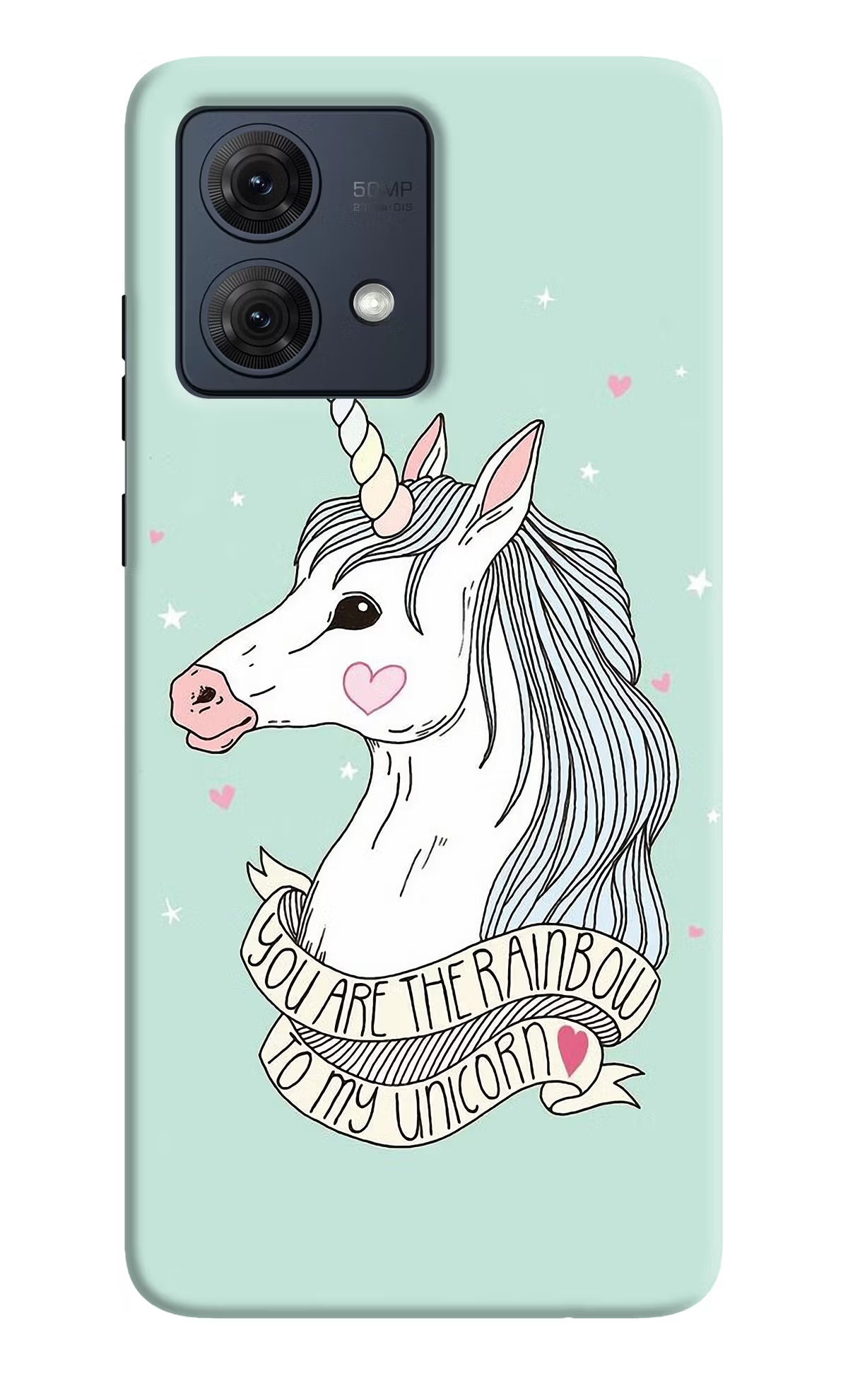 Unicorn Wallpaper Moto G54 5G Hard Case Back Cover by Casekaro