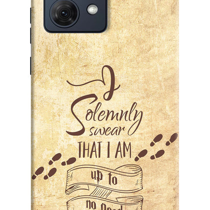 I Solemnly swear that i up to no good Moto G54 5G Hard Case Back Cover by Casekaro