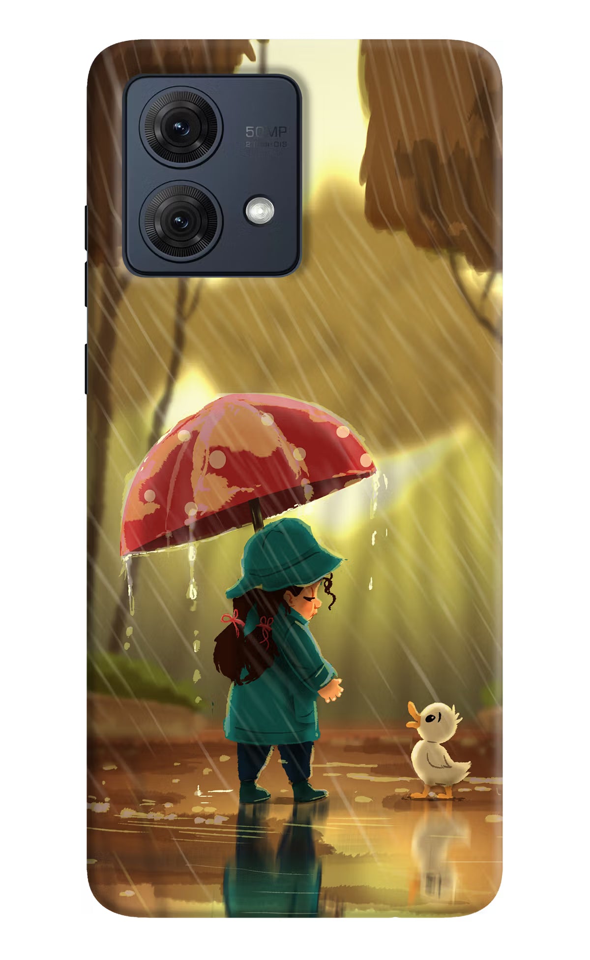 Rainy Day Moto G54 5G Hard Case Back Cover by Casekaro
