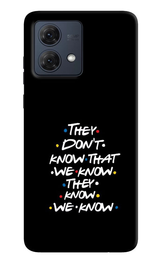 FRIENDS Dialogue Moto G54 5G Hard Case Back Cover by Casekaro
