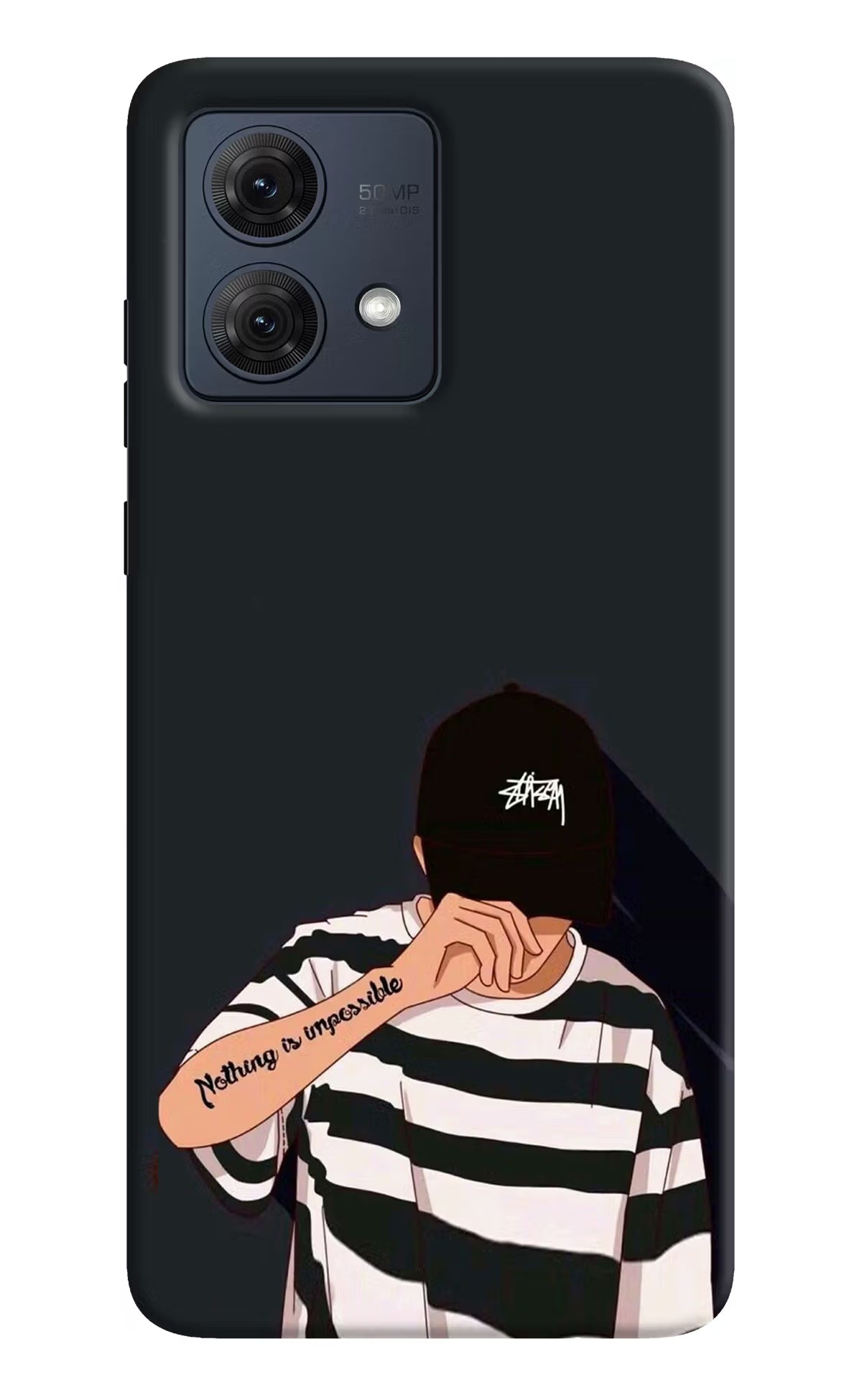 Aesthetic Boy Moto G54 5G Hard Case Back Cover by Casekaro