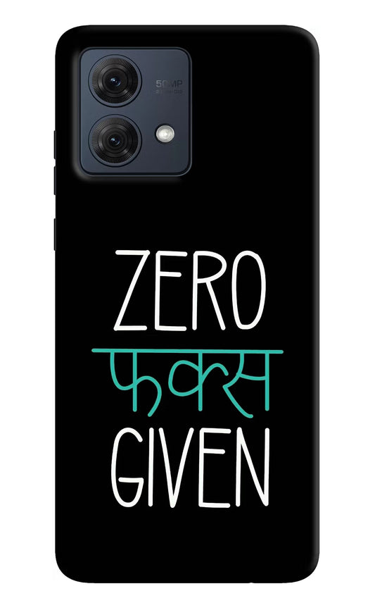 Zero Fucks Given Moto G54 5G Hard Case Back Cover by Casekaro