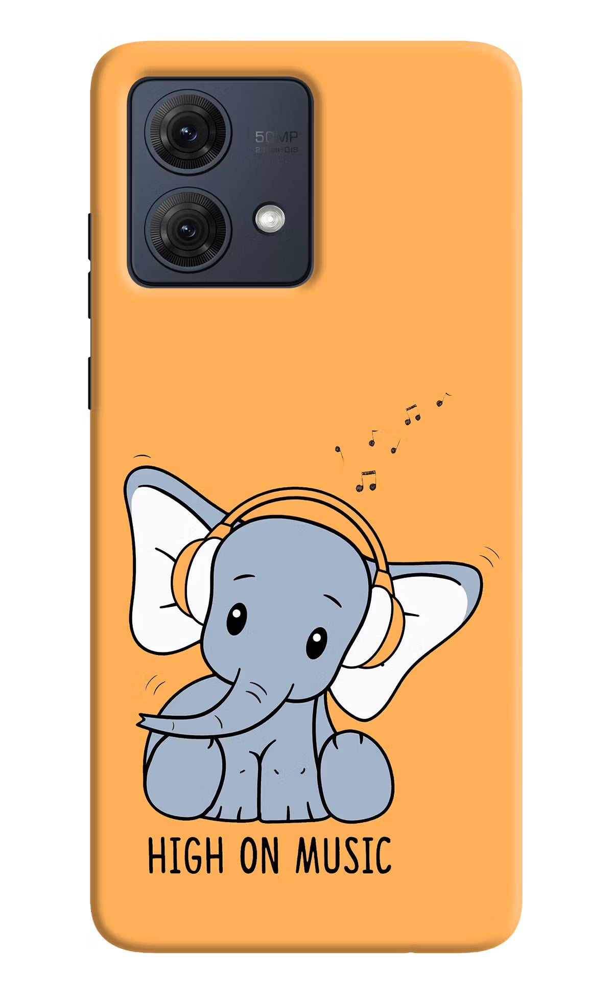 High On Music Moto G54 5G Hard Case Back Cover by Casekaro