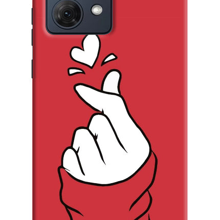 Korean Love Sign Moto G54 5G Hard Case Back Cover by Casekaro