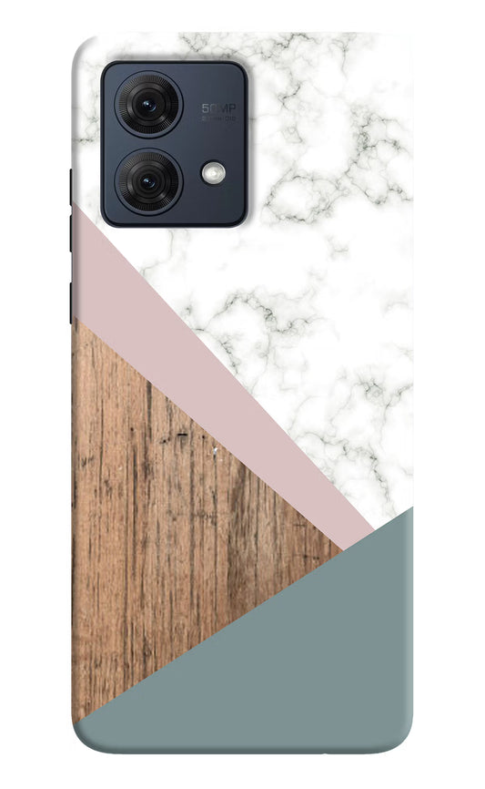 Marble wood Abstract Moto G54 5G Hard Case Back Cover by Casekaro