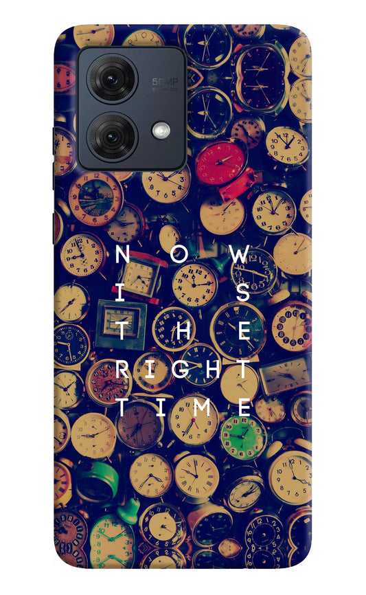 Now is the Right Time Quote Moto G54 5G Hard Case Back Cover by Casekaro