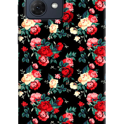 Rose Pattern Moto G54 5G Hard Case Back Cover by Casekaro