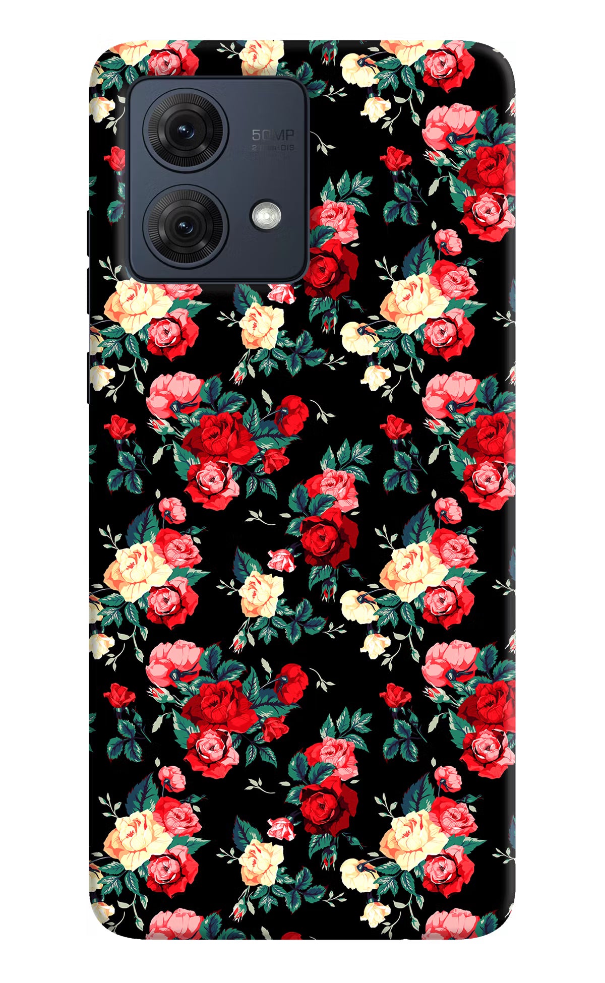Rose Pattern Moto G54 5G Hard Case Back Cover by Casekaro