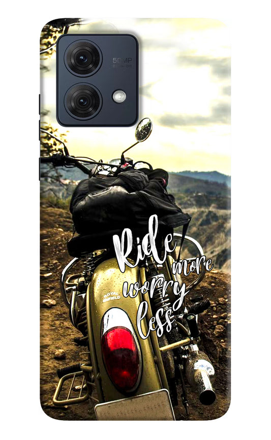 Ride More Worry Less Moto G54 5G Hard Case Back Cover by Casekaro
