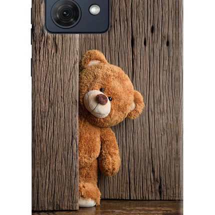 Teddy Wooden Moto G54 5G Hard Case Back Cover by Casekaro