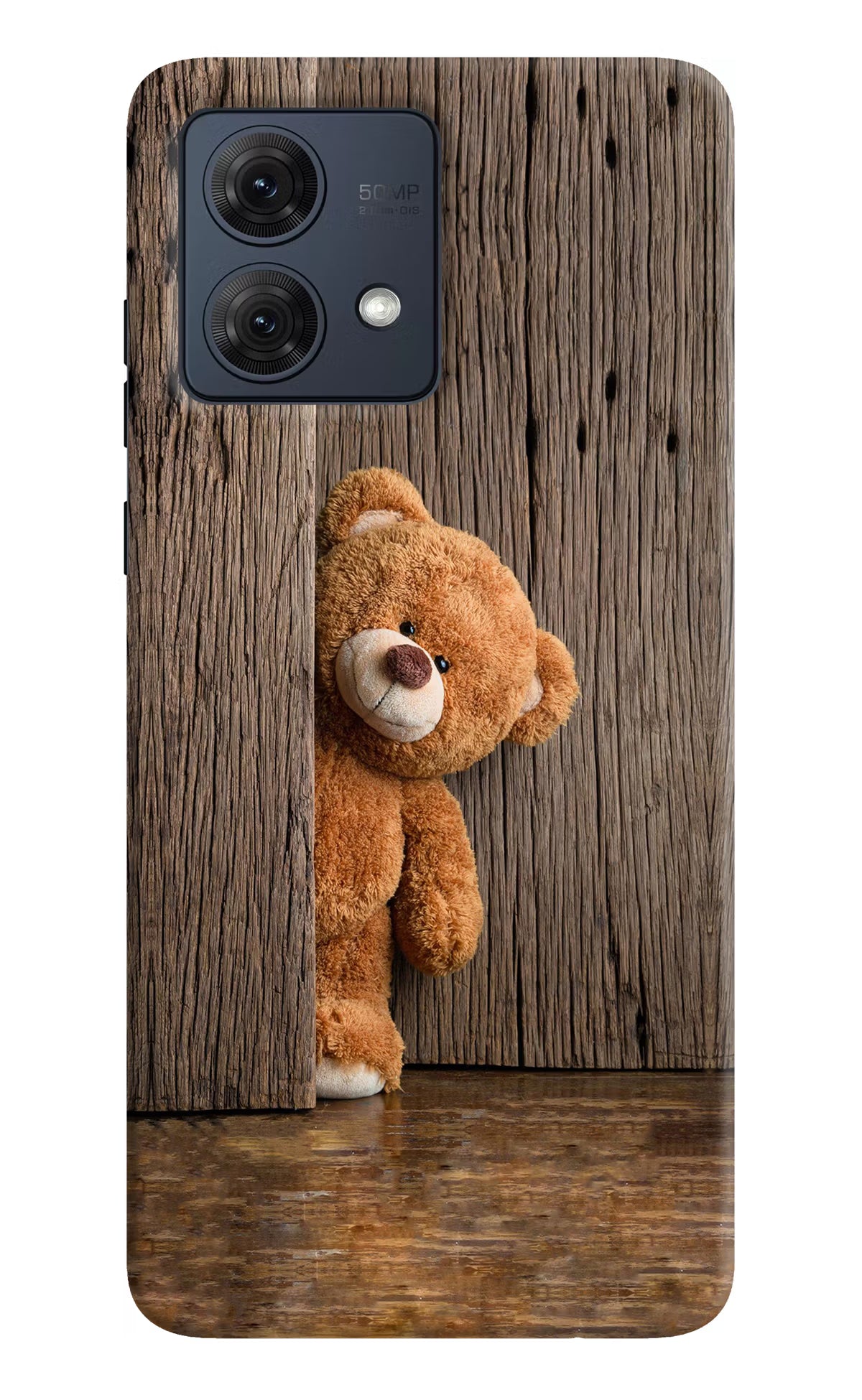 Teddy Wooden Moto G54 5G Hard Case Back Cover by Casekaro