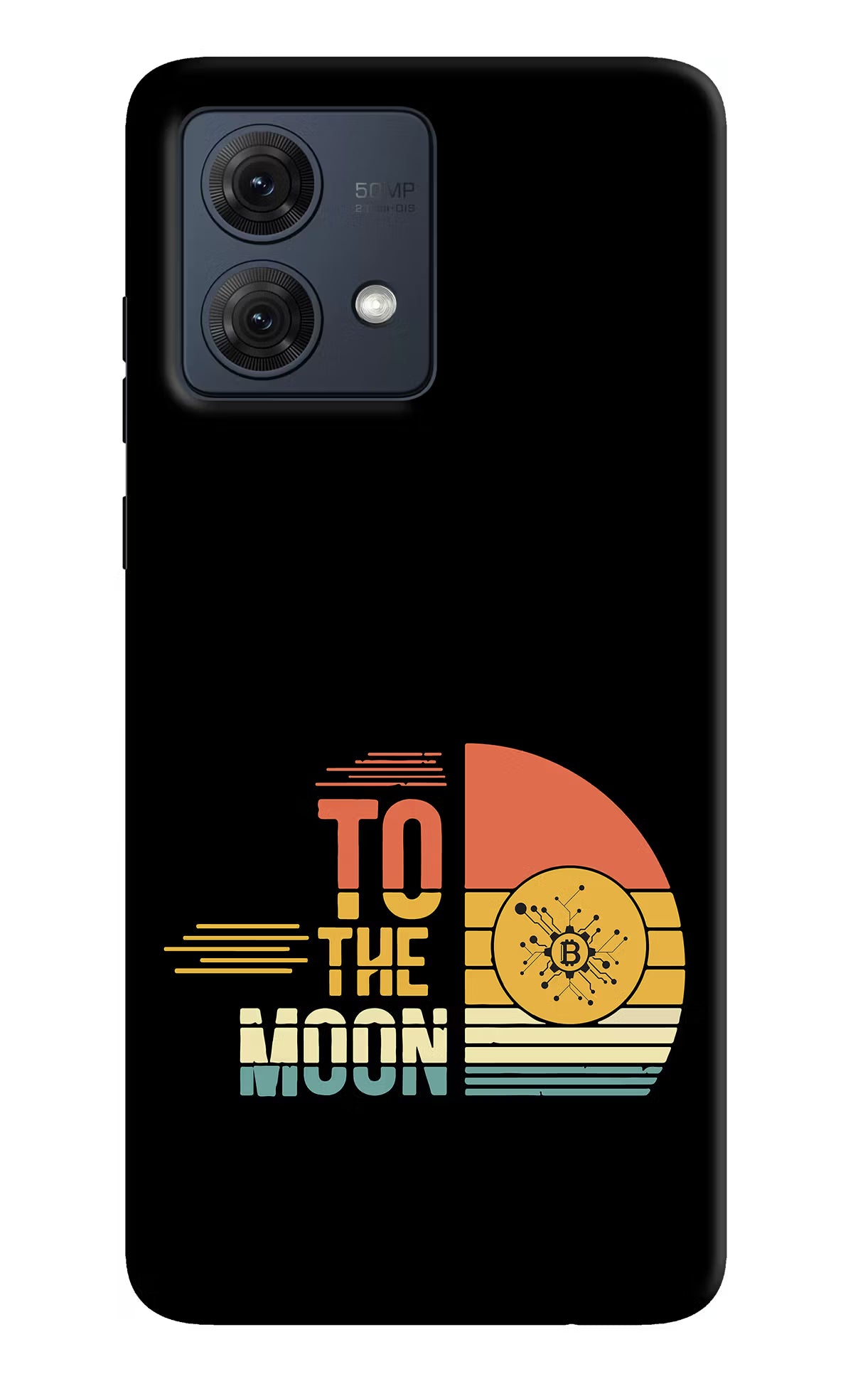 To the Moon Moto G54 5G Hard Case Back Cover by Casekaro