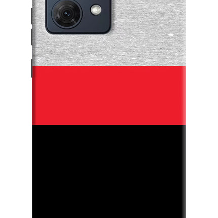Tri Color Pattern Moto G54 5G Hard Case Back Cover by Casekaro