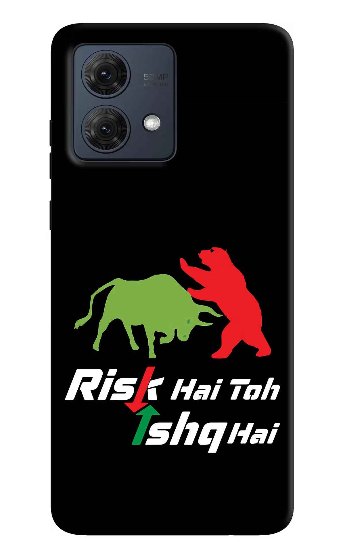 Risk Hai Toh Ishq Hai Moto G54 5G Hard Case Back Cover by Casekaro