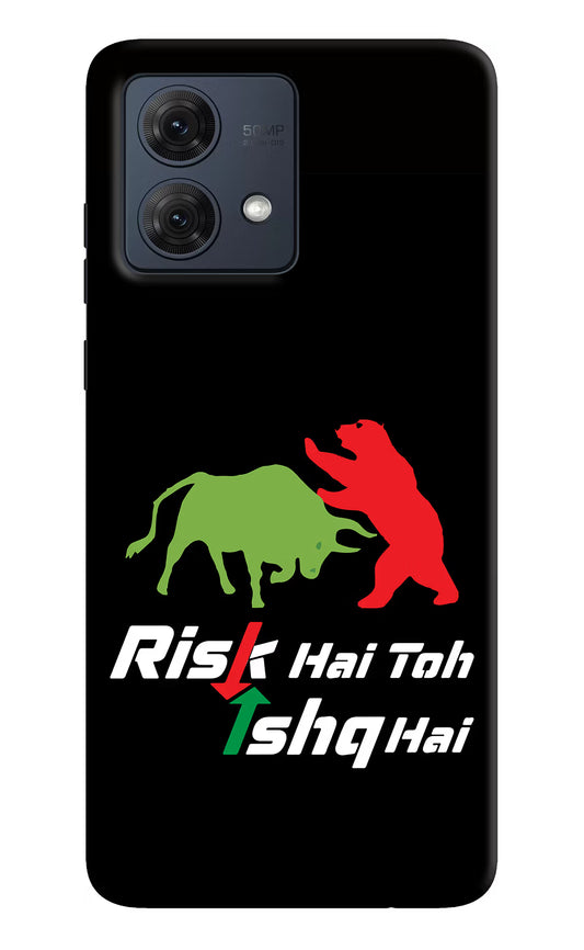 Risk Hai Toh Ishq Hai Moto G54 5G Hard Case Back Cover by Casekaro