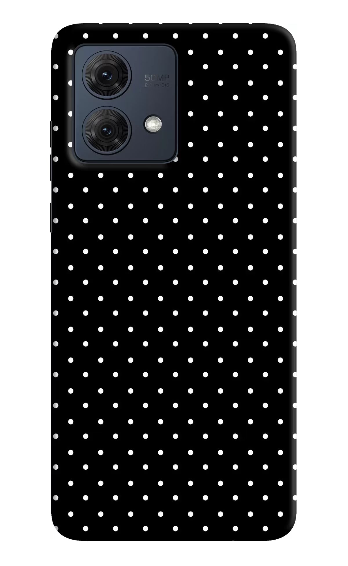 White Dots Moto G54 5G Hard Case Back Cover by Casekaro