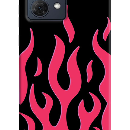 Fire Flames Moto G54 5G Hard Case Back Cover by Casekaro