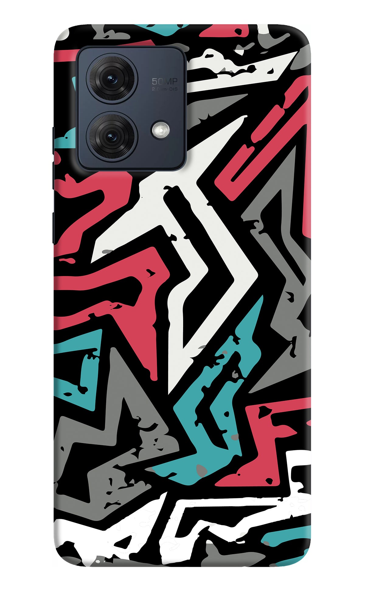 Geometric Graffiti Moto G54 5G Back Cover