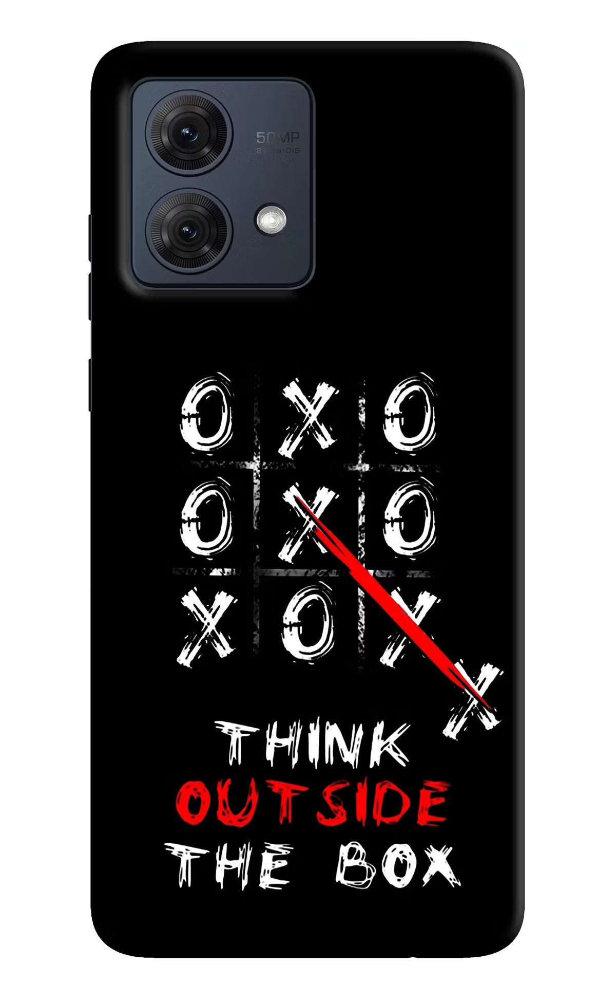 Think out of the BOX Moto G54 5G Hard Case Back Cover by Casekaro