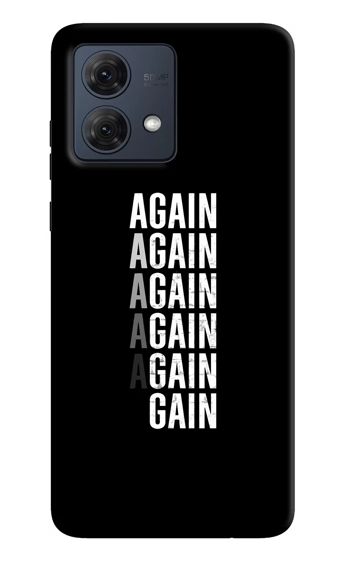 Again Again Gain Moto G54 5G Hard Case Back Cover by Casekaro