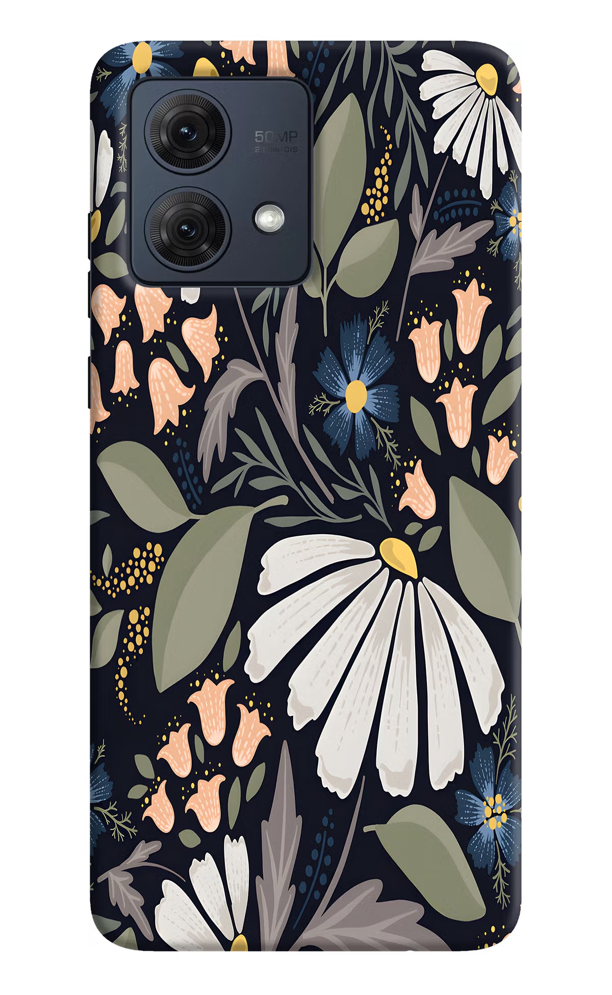 Flowers Art Moto G54 5G Hard Case Back Cover by Casekaro