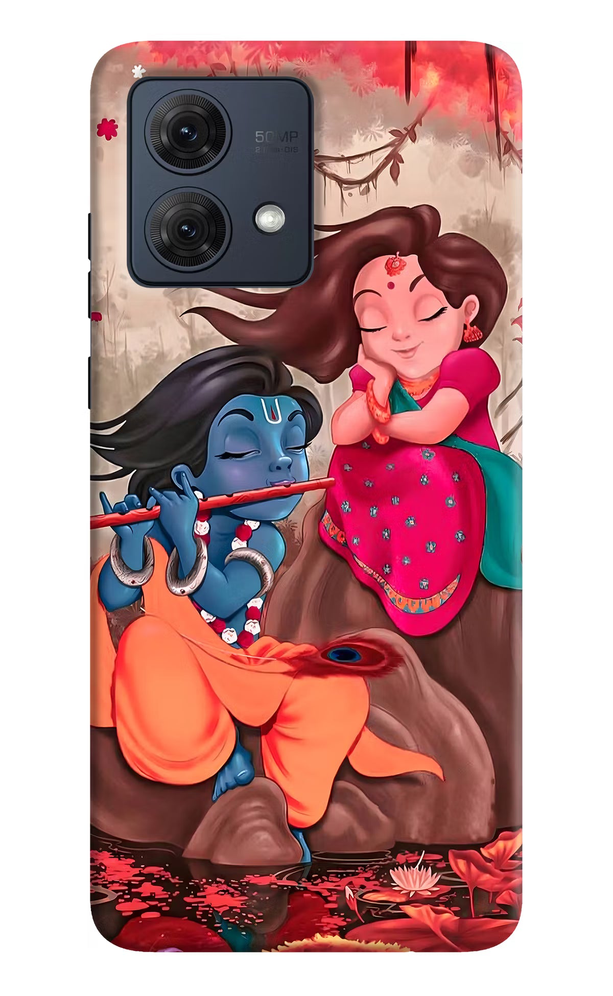 Radhe Krishna Moto G54 5G Hard Case Back Cover by Casekaro