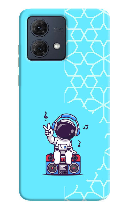 Cute Astronaut Chilling Moto G54 5G Hard Case Back Cover by Casekaro