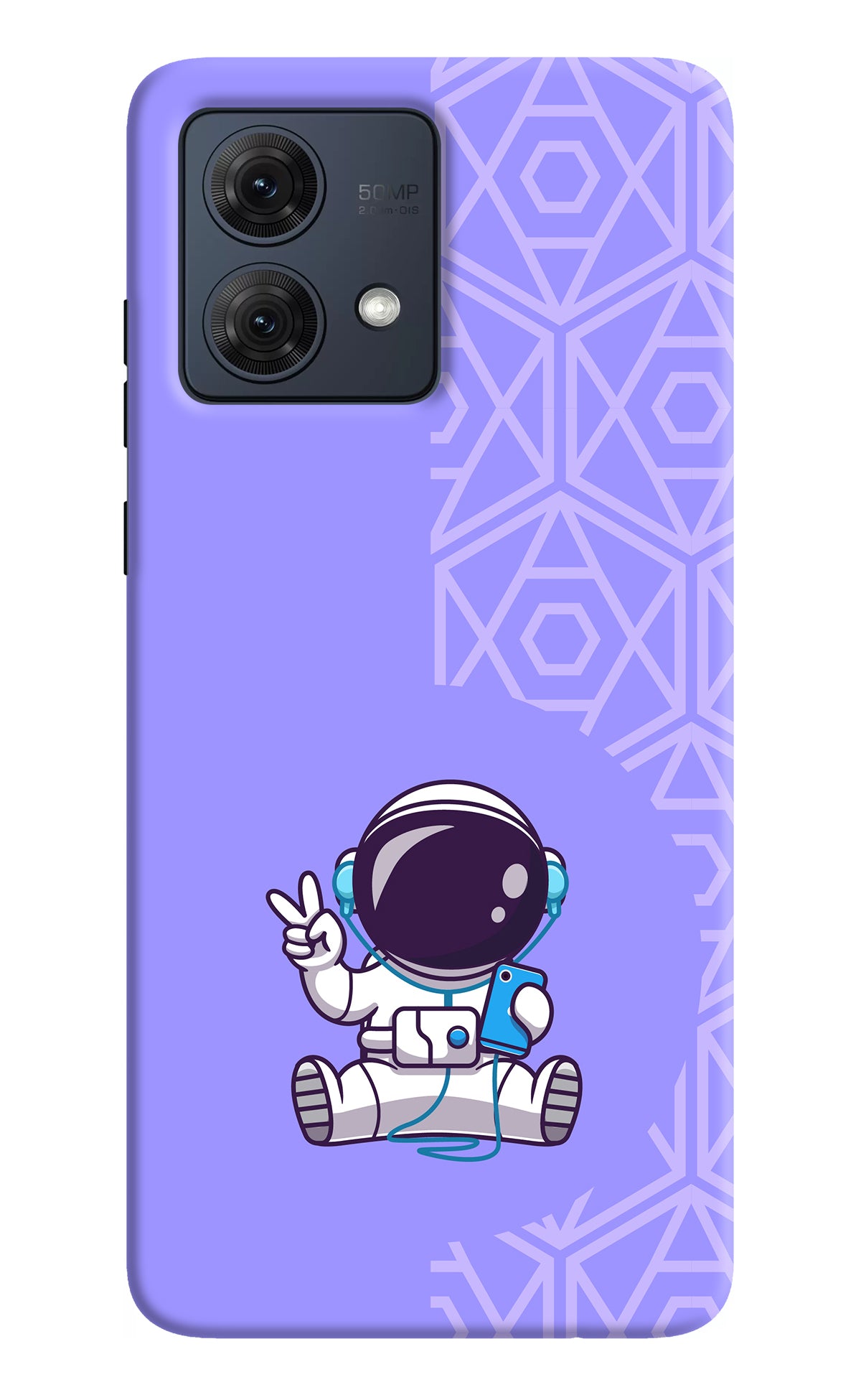 Cute Astronaut Chilling Moto G54 5G Back Cover