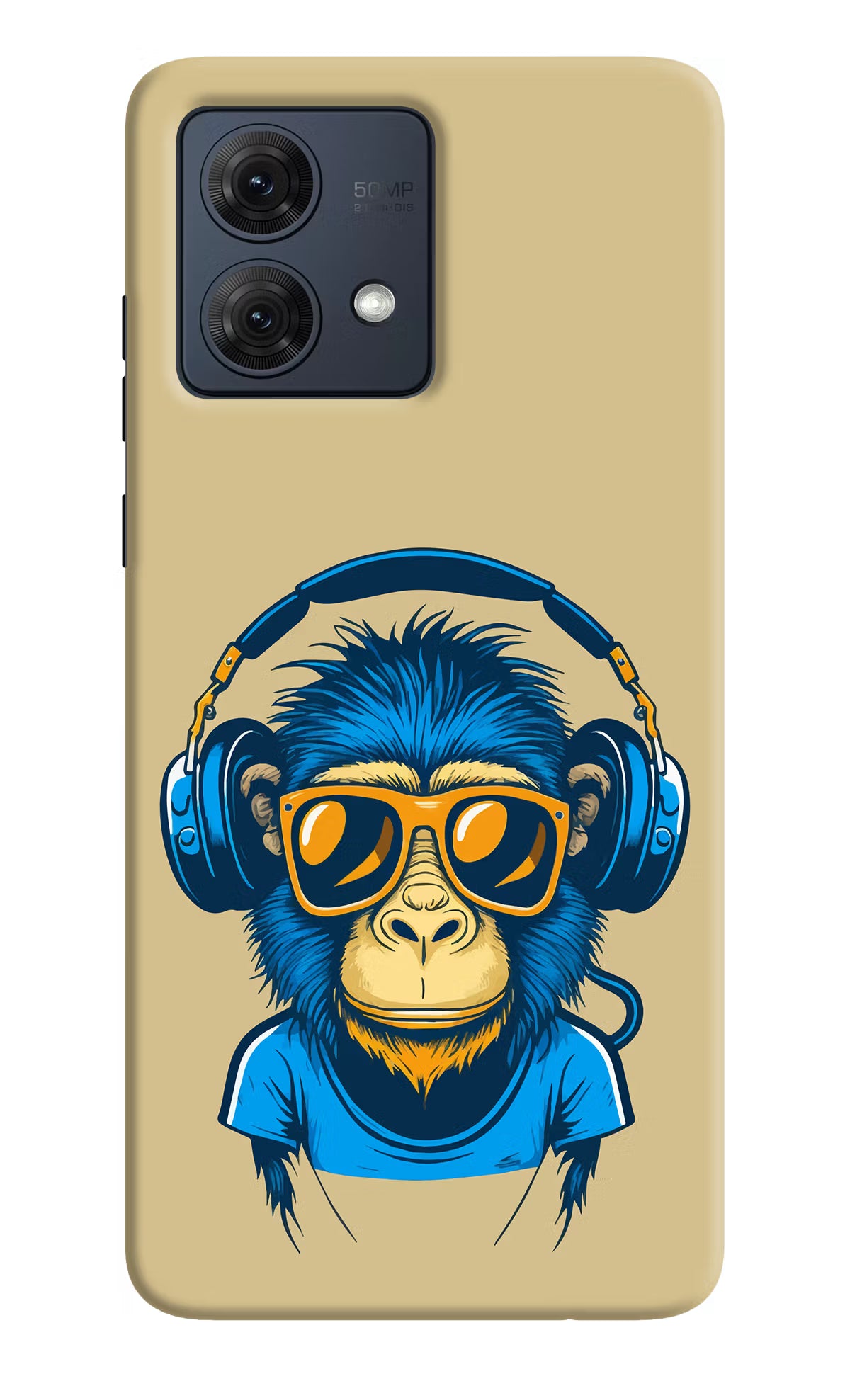 Monkey Headphone Moto G54 5G Hard Case Back Cover by Casekaro