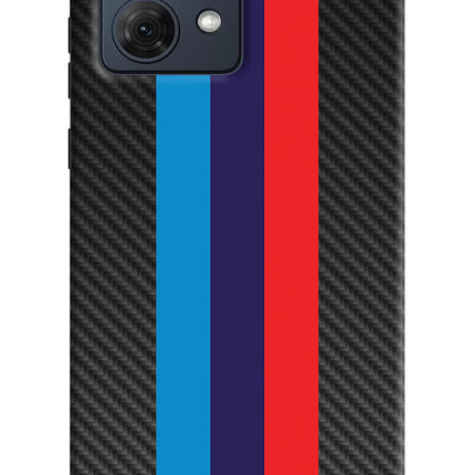 BMW Stripes Pattern Moto G54 5G Hard Case Back Cover by Casekaro