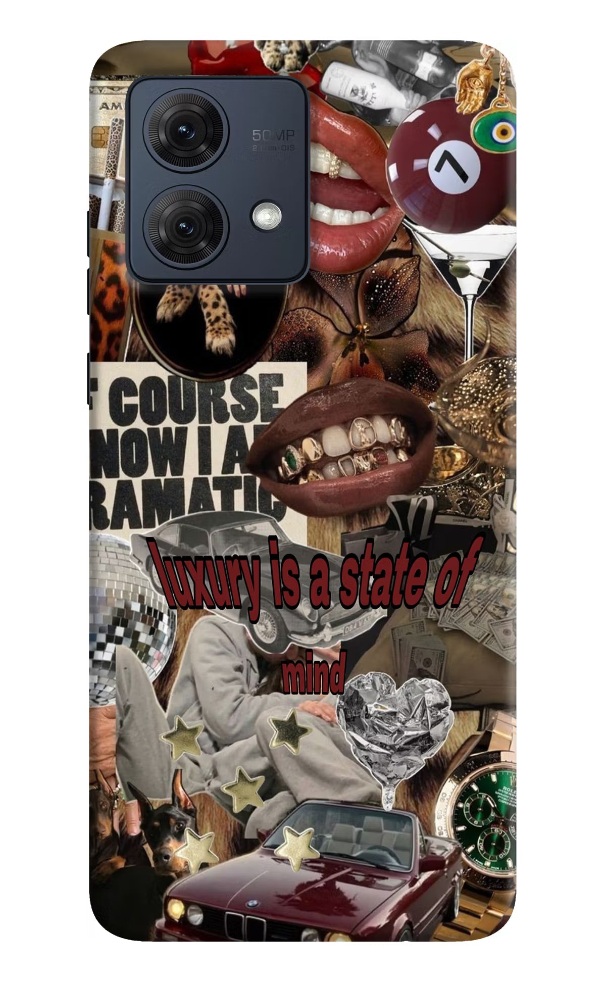Luxury Moto G54 5G Hard Case Back Cover by Casekaro
