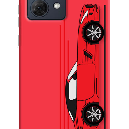 Red Velocity Moto G54 5G Hard Case Back Cover by Casekaro
