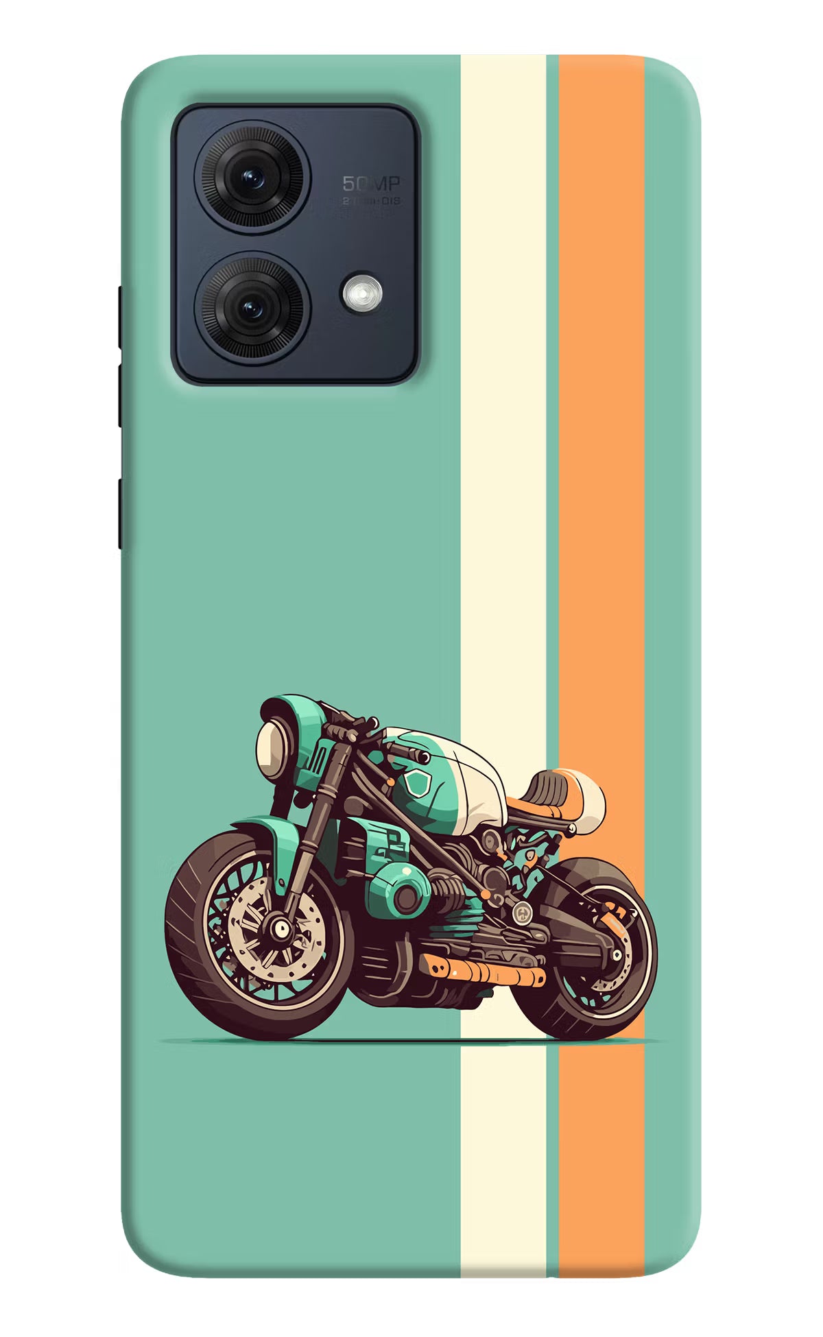 Striped Moto Drift Moto G54 5G Hard Case Back Cover by Casekaro