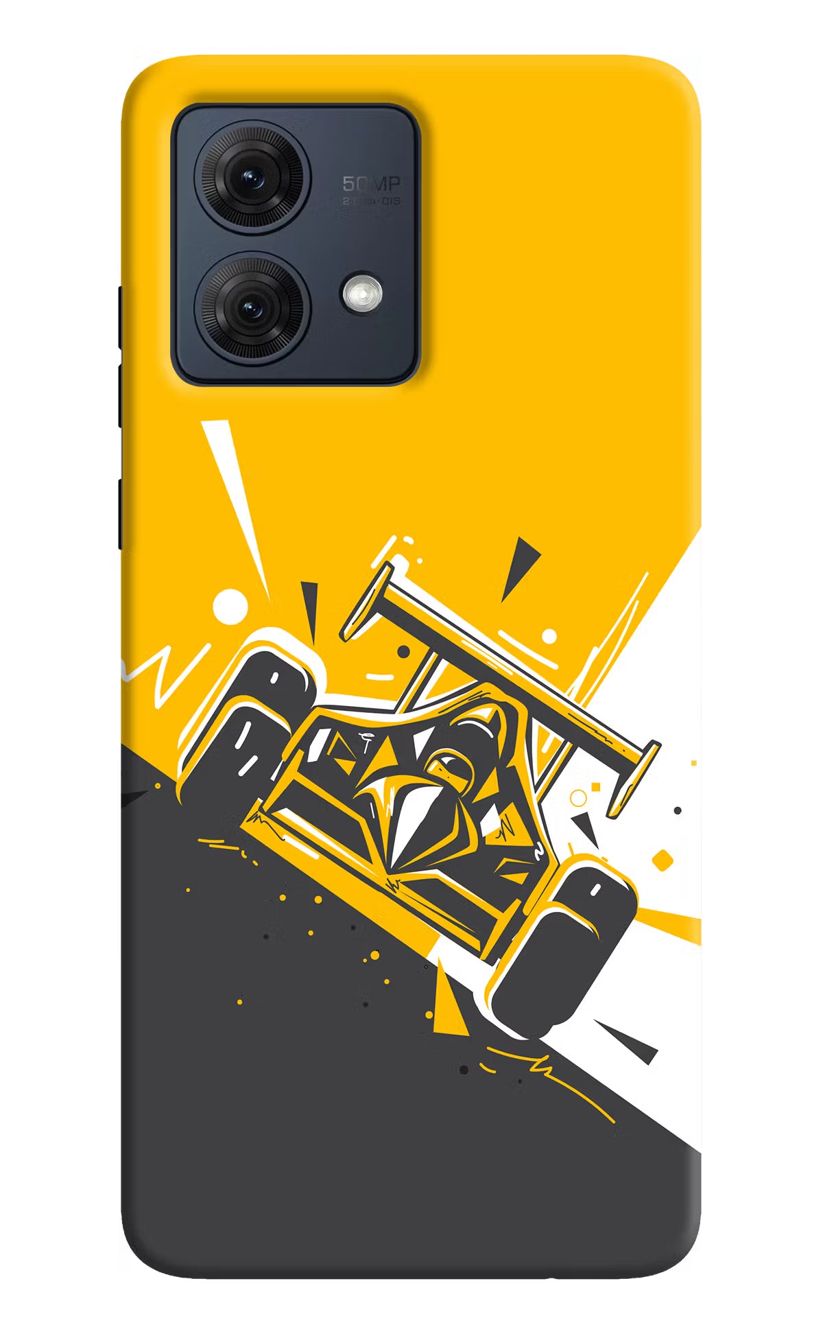 Track King Moto G54 5G Hard Case Back Cover by Casekaro