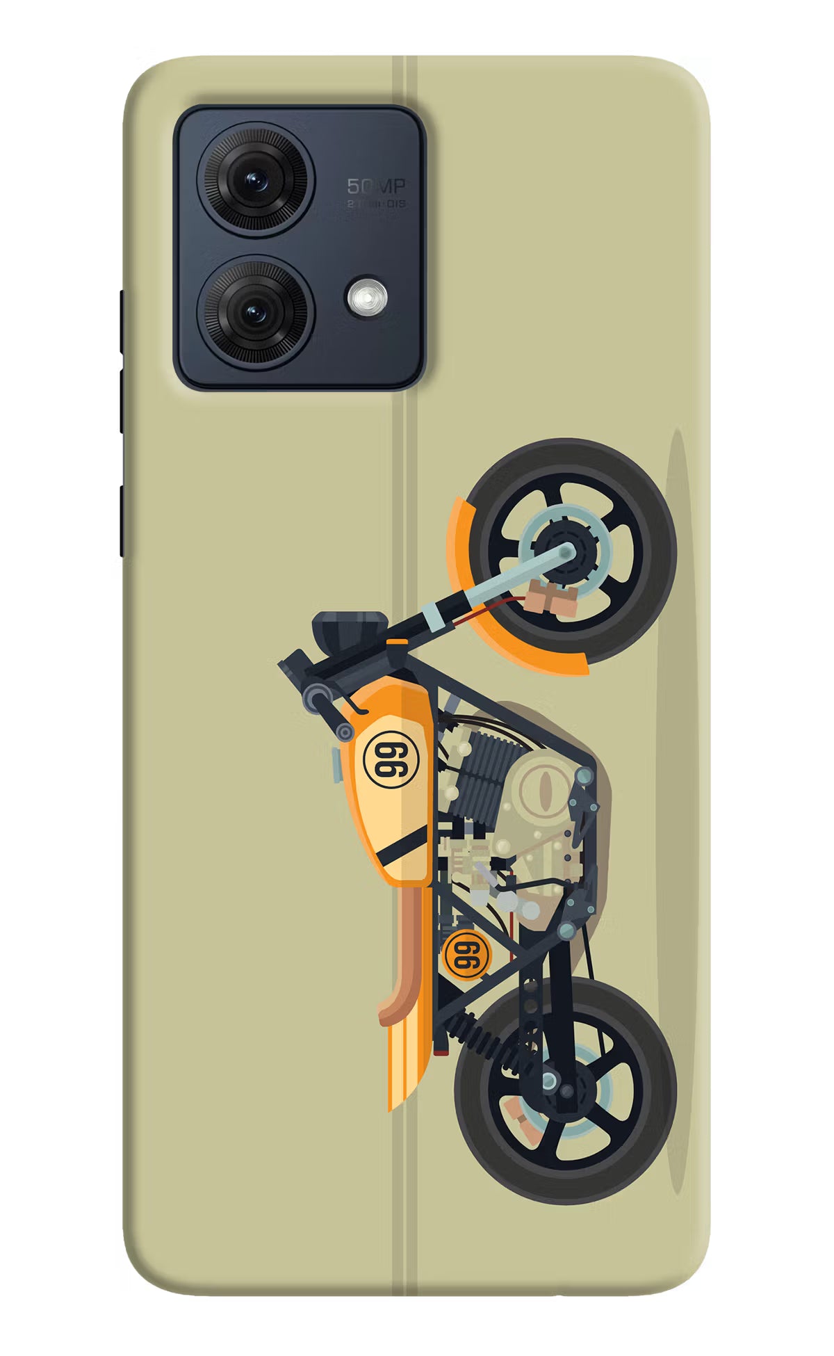 Vertical Speedster Moto G54 5G Hard Case Back Cover by Casekaro