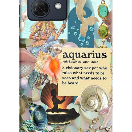Aquarius Zodiac Moto G54 5G Hard Case Back Cover by Casekaro