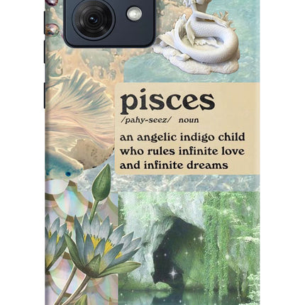 Pisces Zodiac Moto G54 5G Hard Case Back Cover by Casekaro