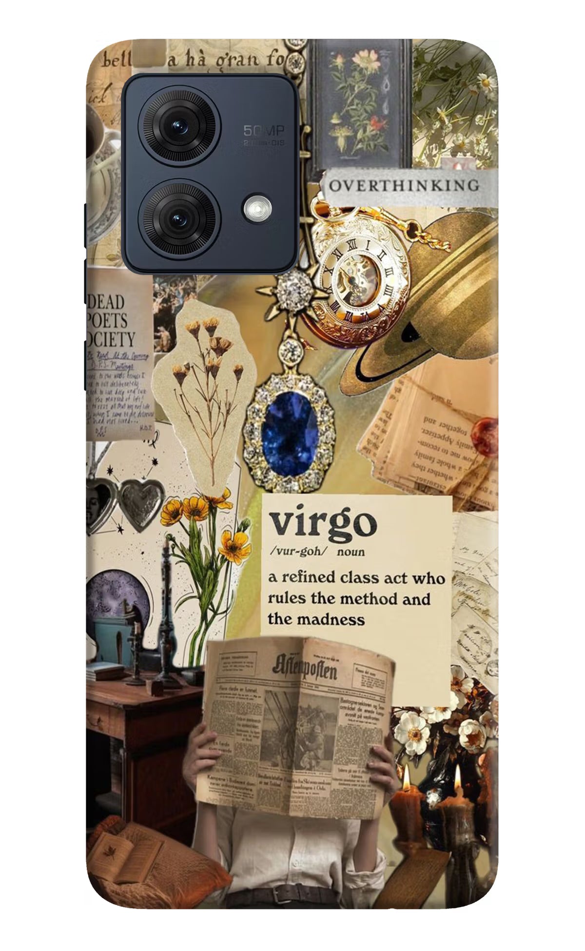 Virgo Zodiac Moto G54 5G Hard Case Back Cover by Casekaro