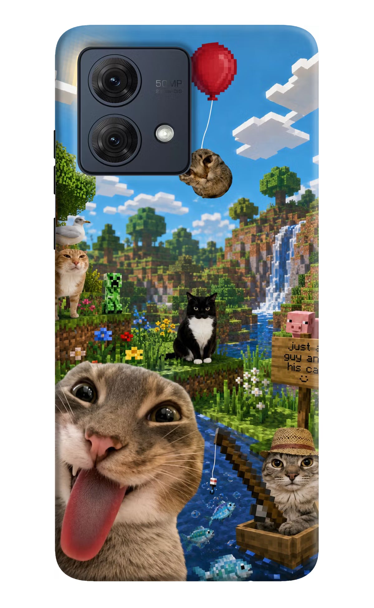 Minecraft Cat Chaos Moto G54 5G Back Cover