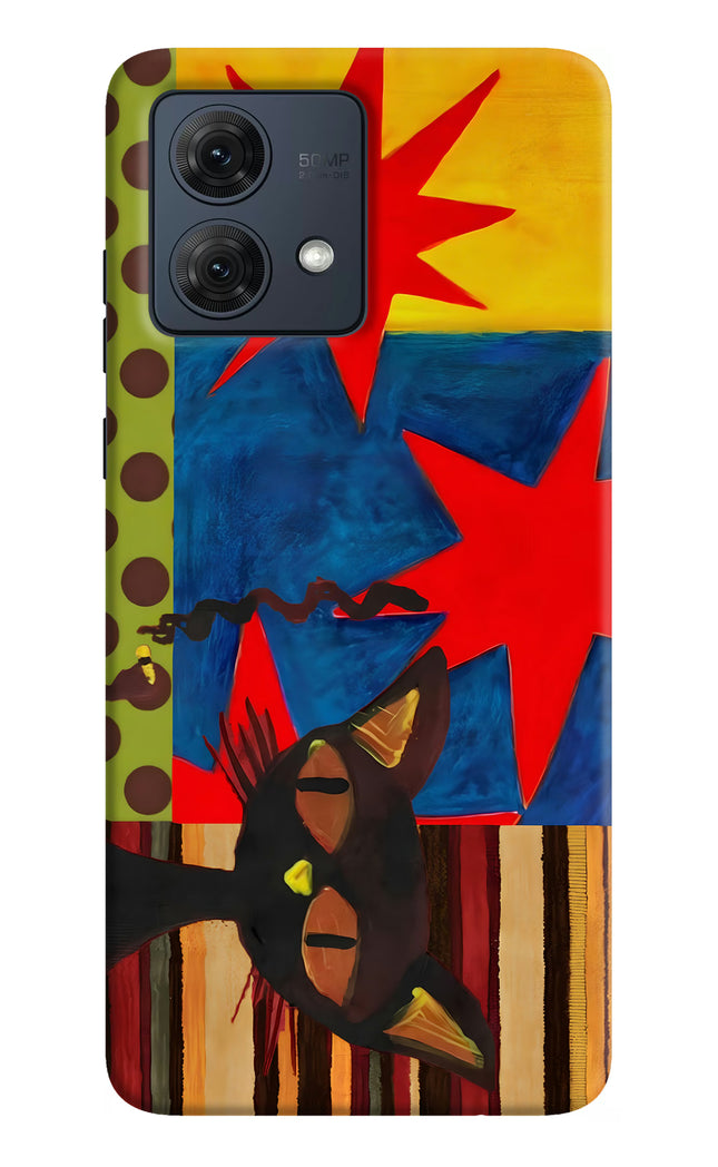 Pop Cat Moto G54 5G Hard Case Back Cover by Casekaro