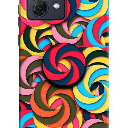 Spiral Pattern Moto G54 5G Pop Case by Casekaro