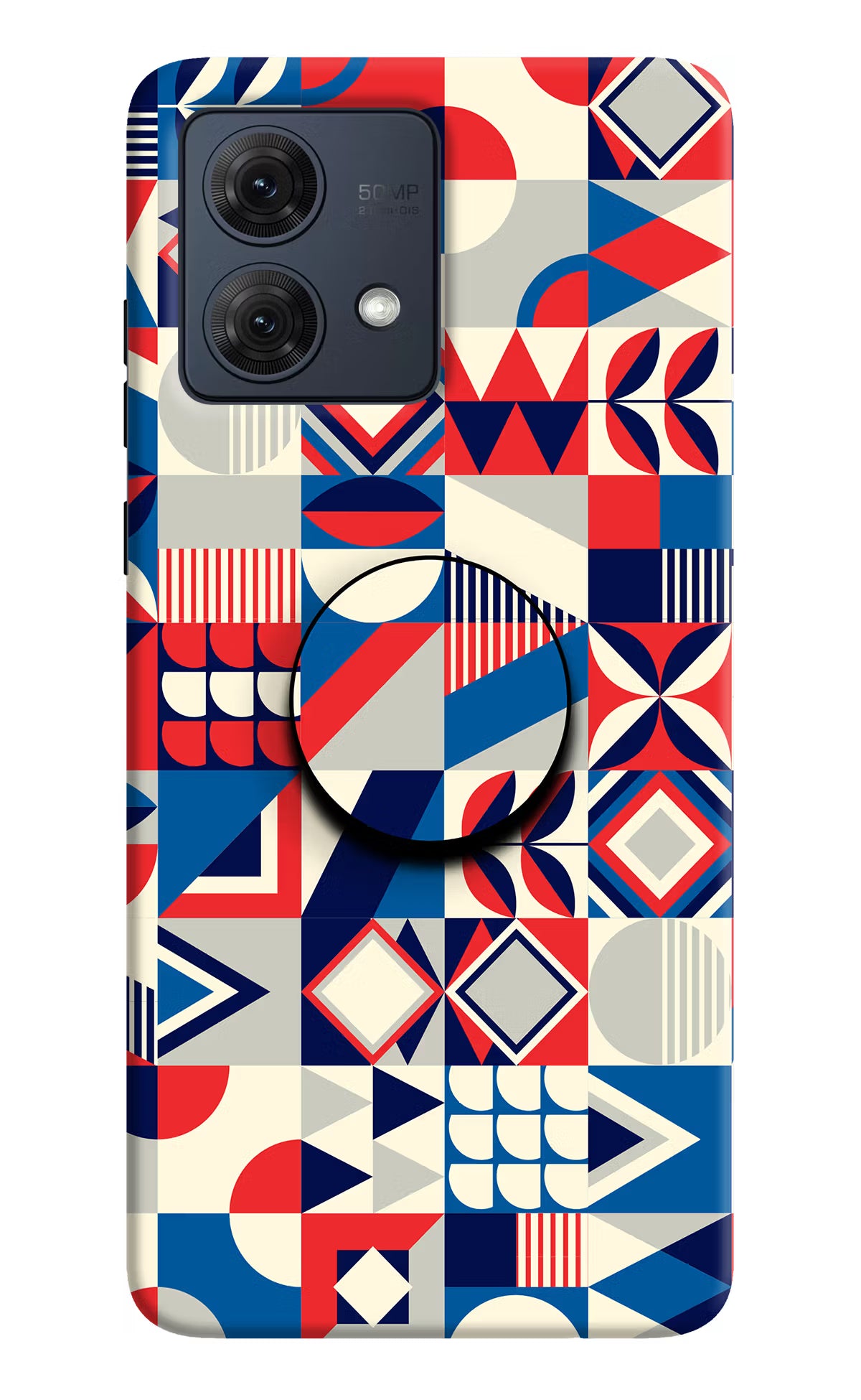 Colorful Pattern Moto G54 5G Pop Case by Casekaro