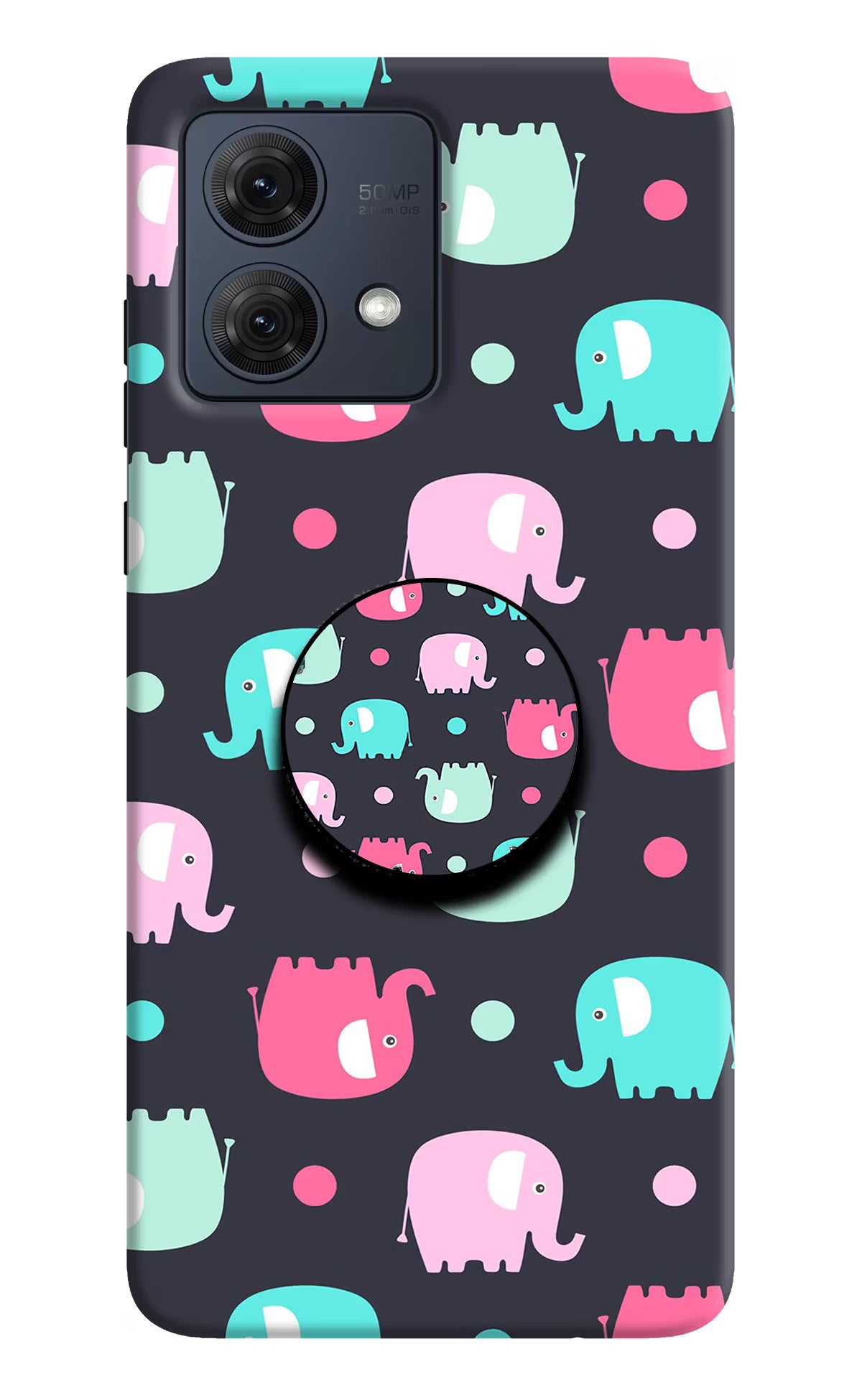 Baby Elephants Moto G54 5G Pop Case by Casekaro